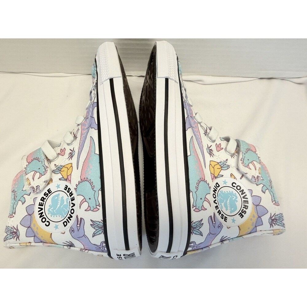 Converse Chuck Taylor All Star Dino Party Easy On Dinosaurs Sneakers Size 13 New - Picture 5 of 8